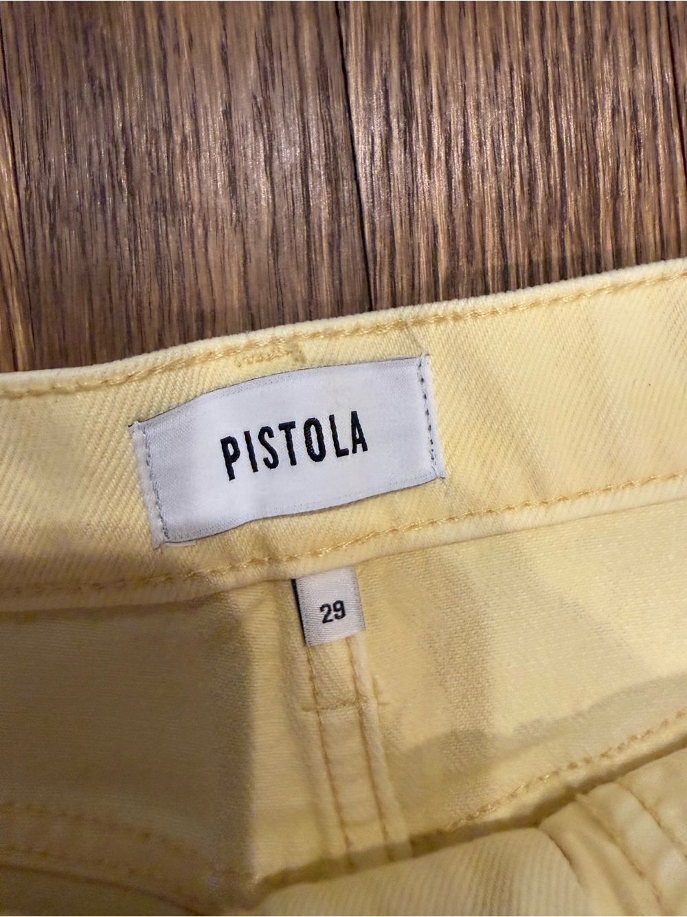 pistola Soft Yellow High-Rise Wide Leg Jeans - Picture 4 of 5